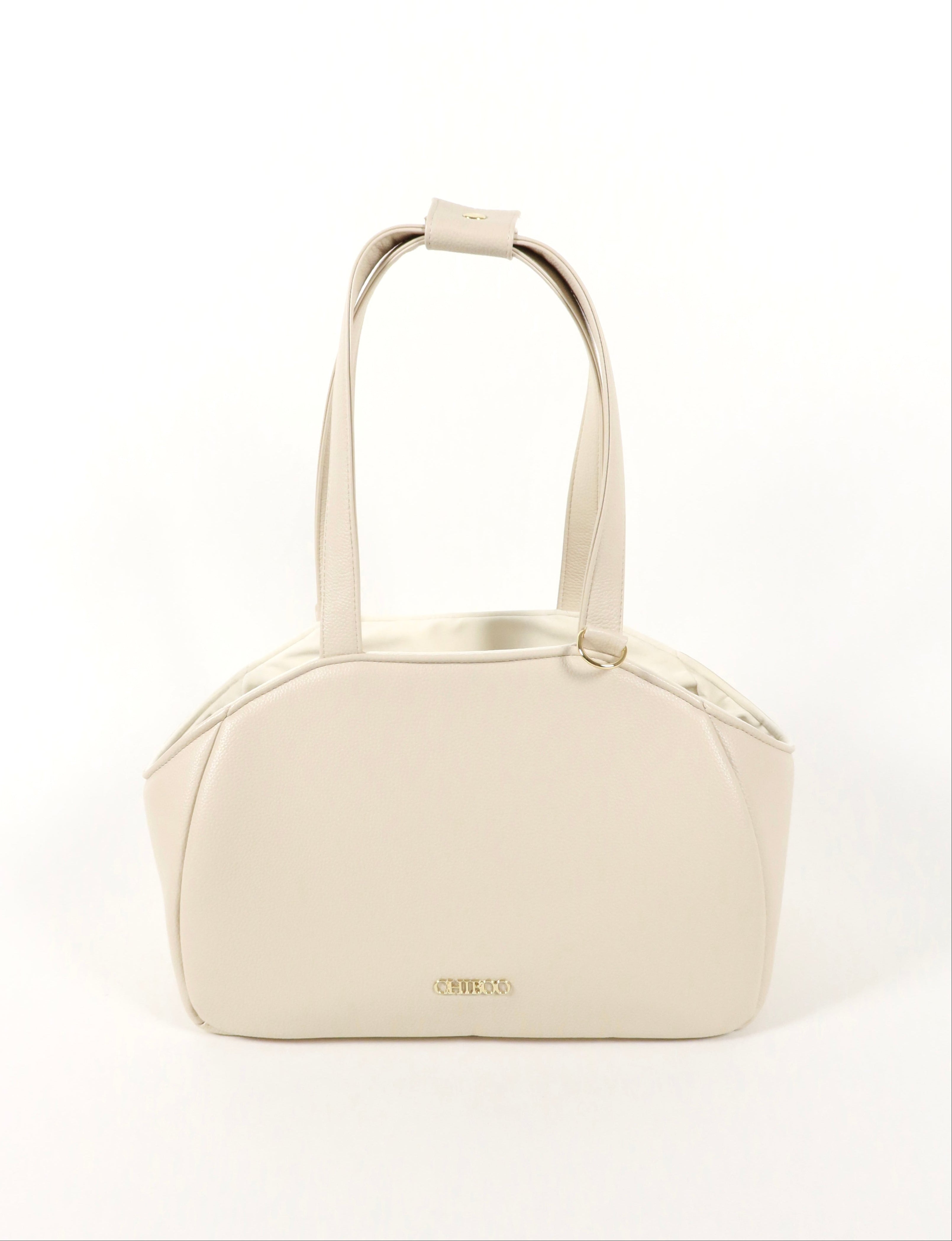 Zestaw Mirel Striped - torba podróżna dla psa Cream + 1 wyciągane, dwustronne wnętrze