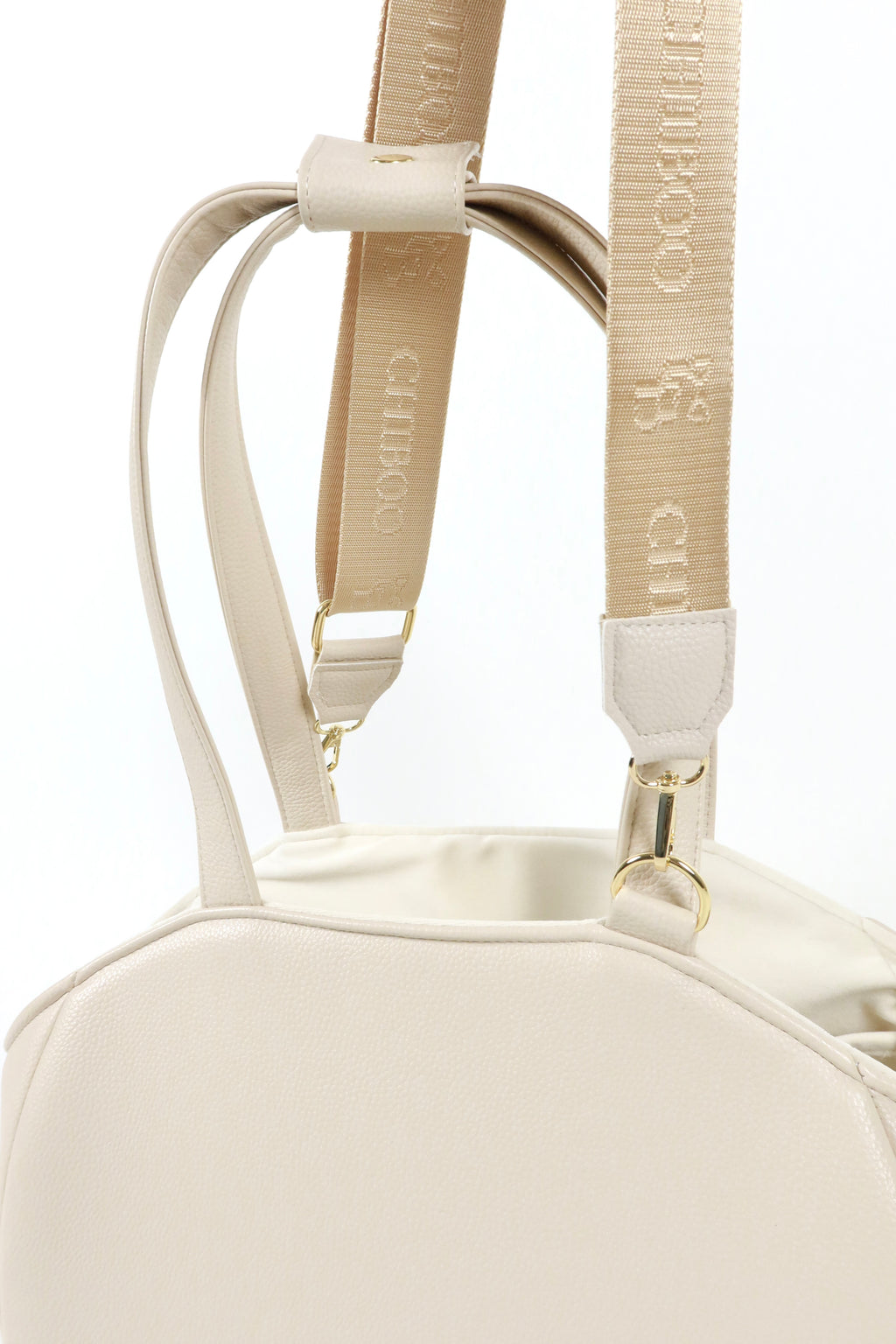 Zestaw Mirel Striped - torba podróżna dla psa Cream + 1 wyciągane, dwustronne wnętrze
