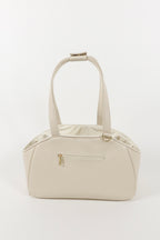 Zestaw Mirel Striped - torba podróżna dla psa Cream + 1 wyciągane, dwustronne wnętrze