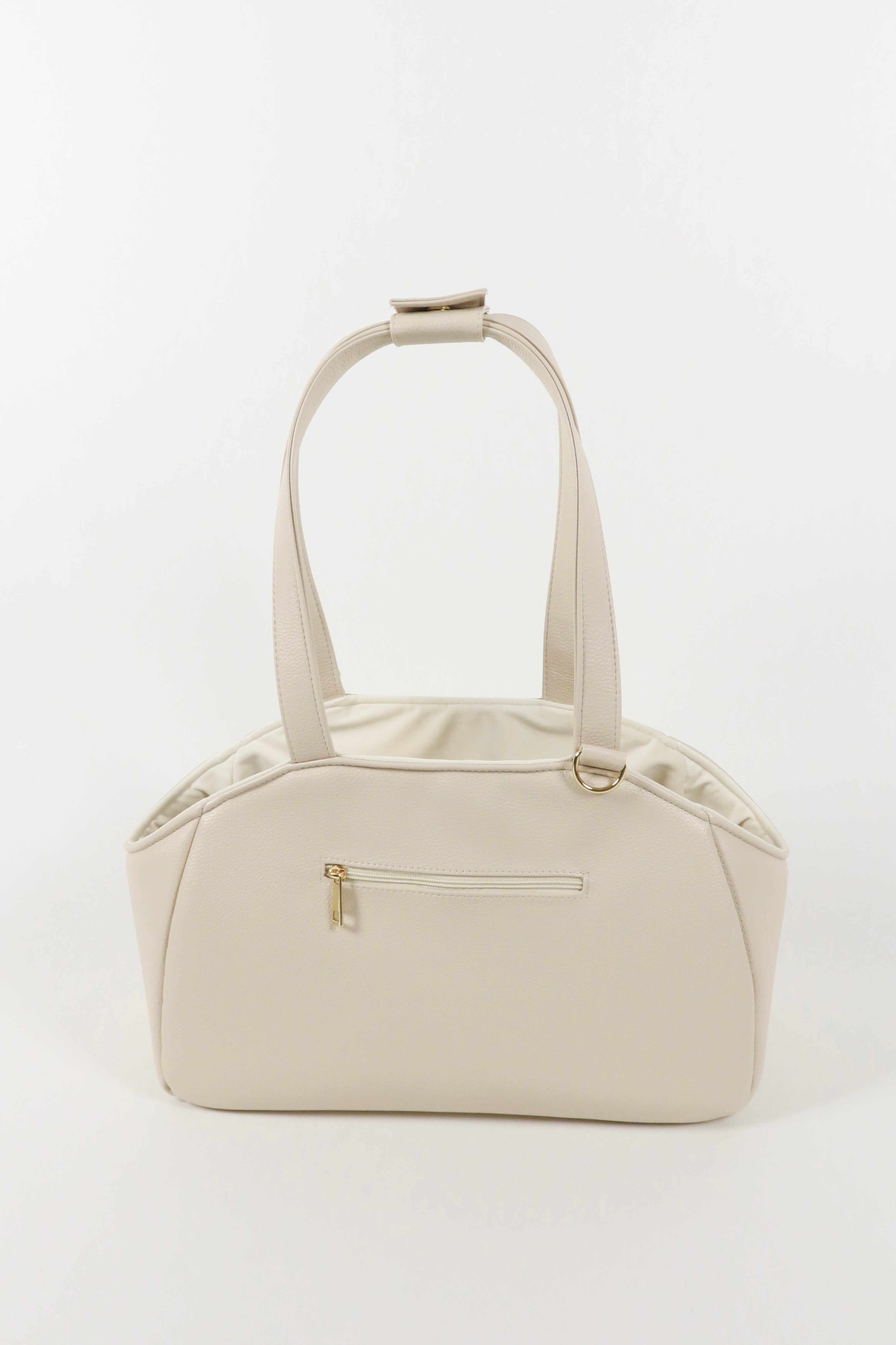 Zestaw Mirel Striped - torba podróżna dla psa Cream + 1 wyciągane, dwustronne wnętrze