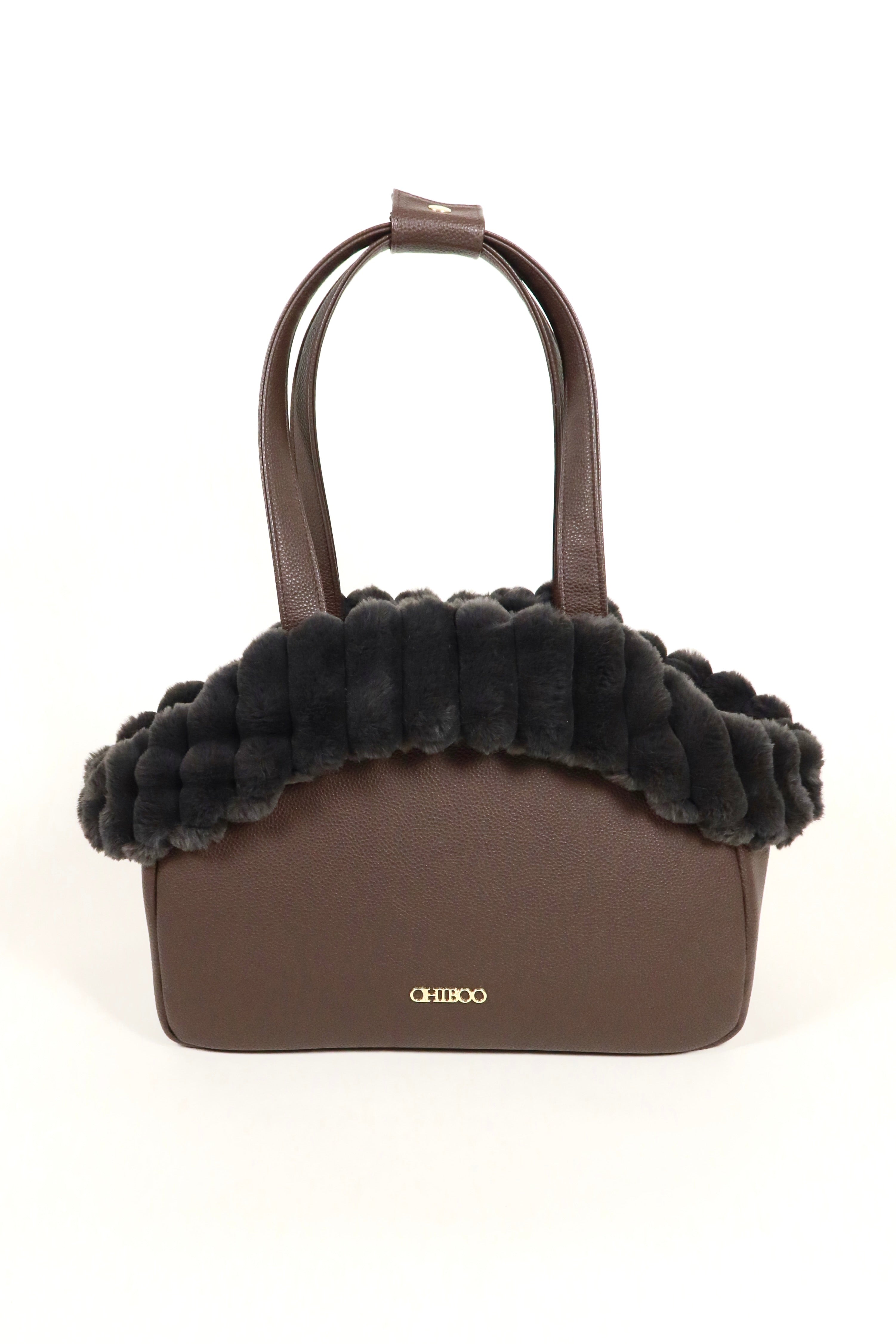 Zestaw Mirel Striped - torba podróżna dla psa Espresso + 1 wyciągane, dwustronne wnętrze