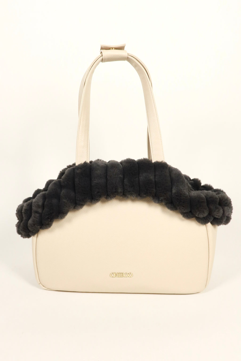Zestaw Mirel Striped - torba podróżna dla psa Cream + 1 wyciągane, dwustronne wnętrze