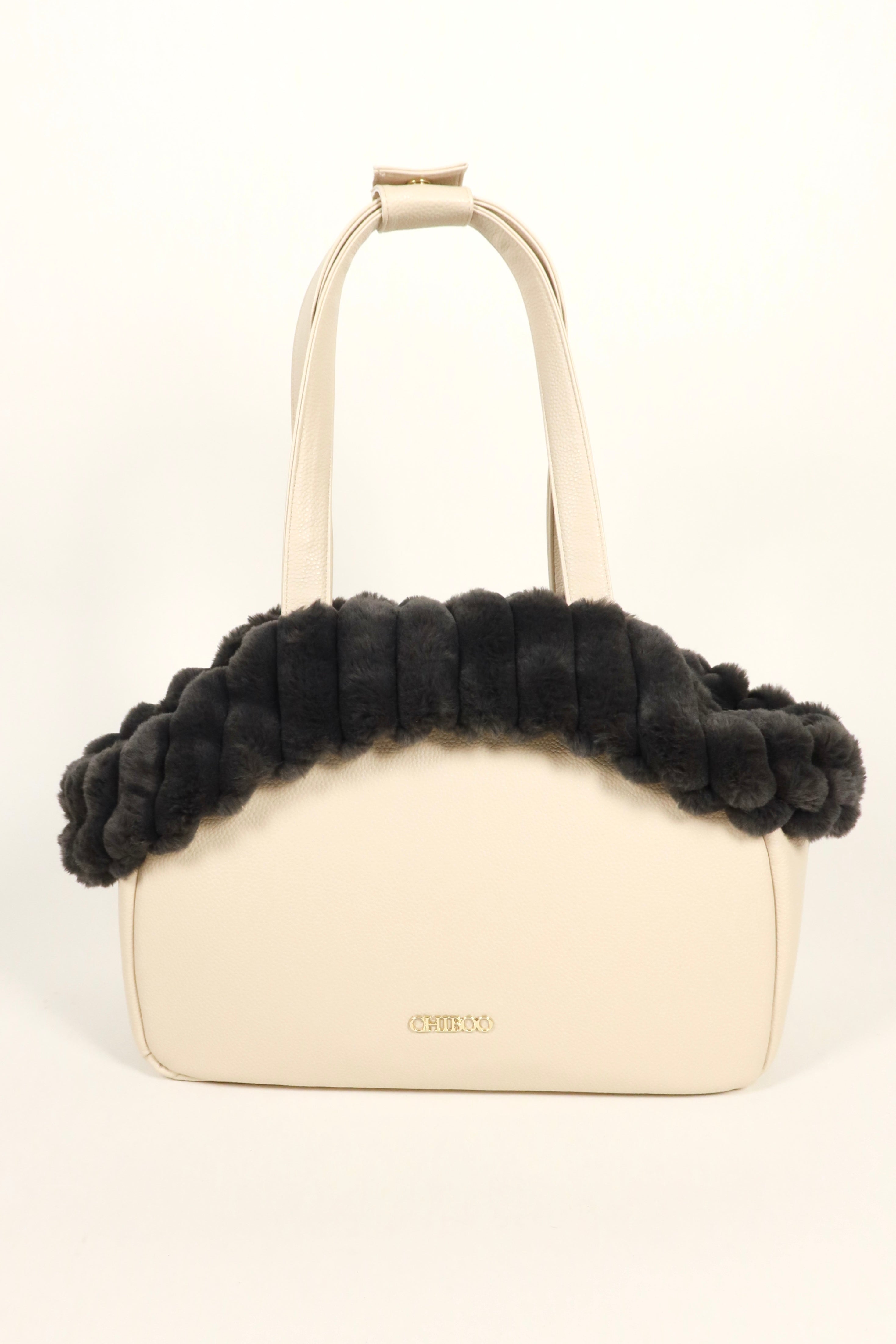 Zestaw Mirel Striped - torba podróżna dla psa Cream + 1 wyciągane, dwustronne wnętrze