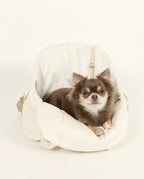 Borsa da viaggio per cane Lori - Cream Leopard