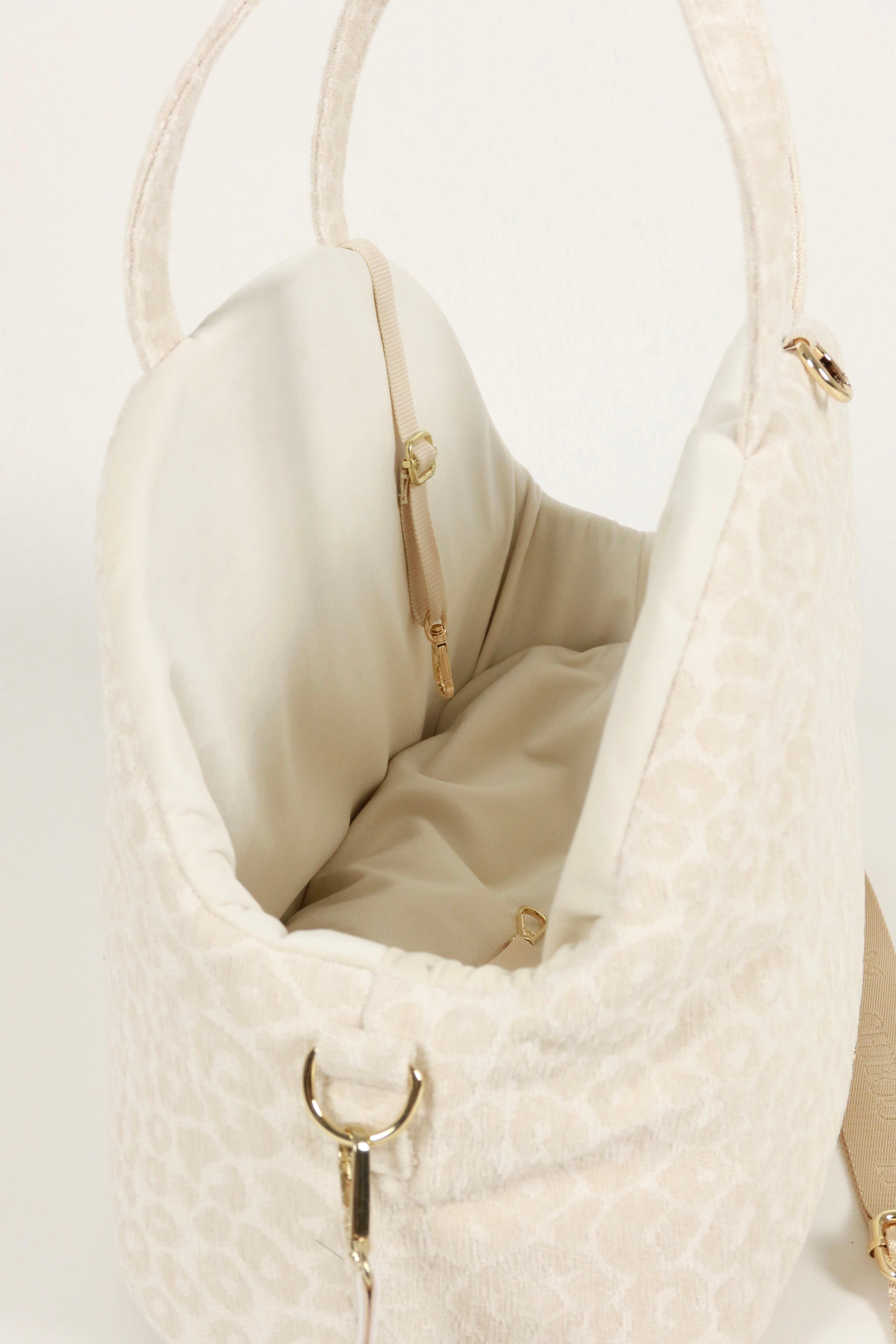 Borsa da viaggio per cane Lori - Cream Leopard
