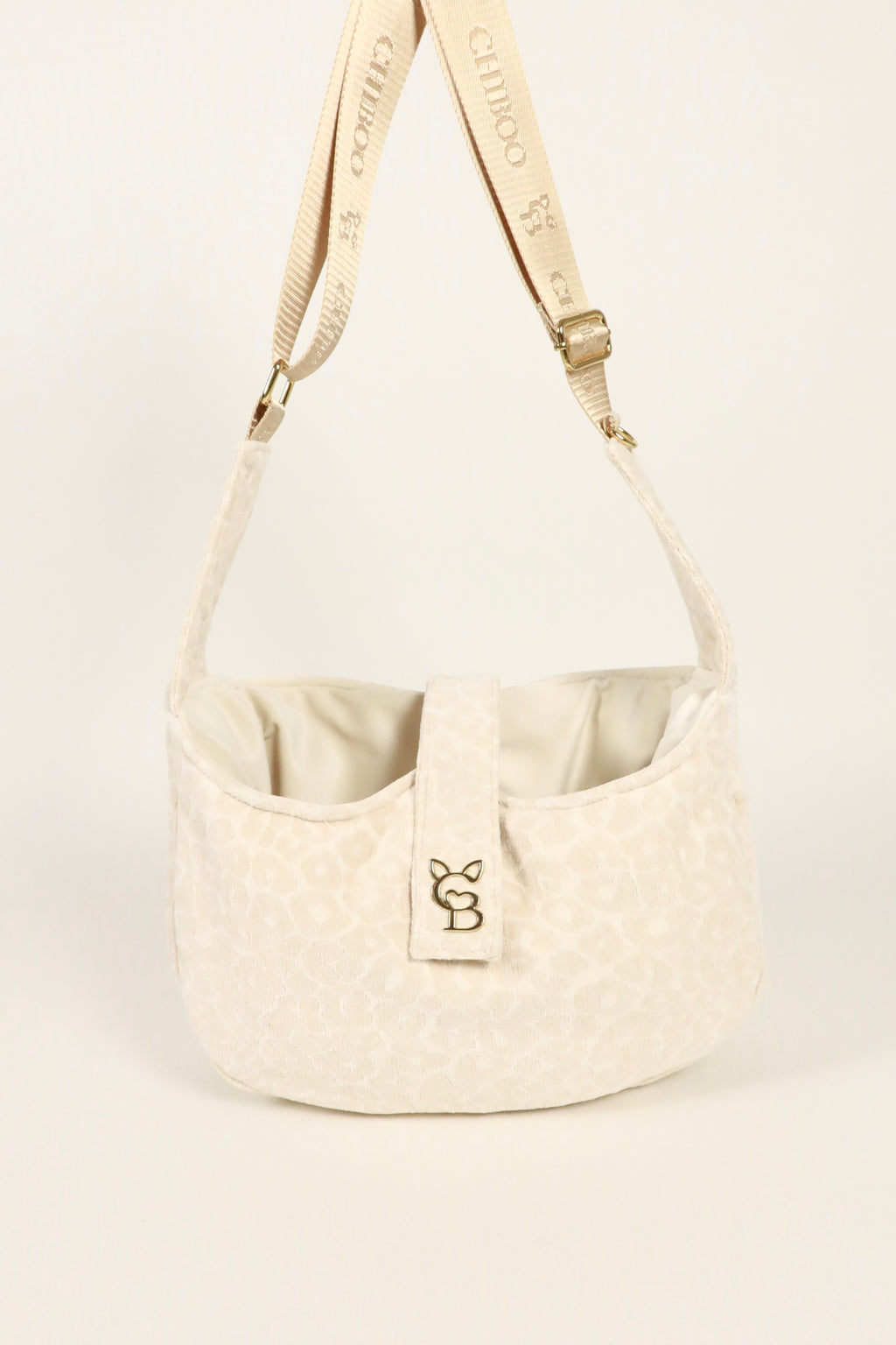 Torba-nosidło dla psa Lori - Cream Leopard