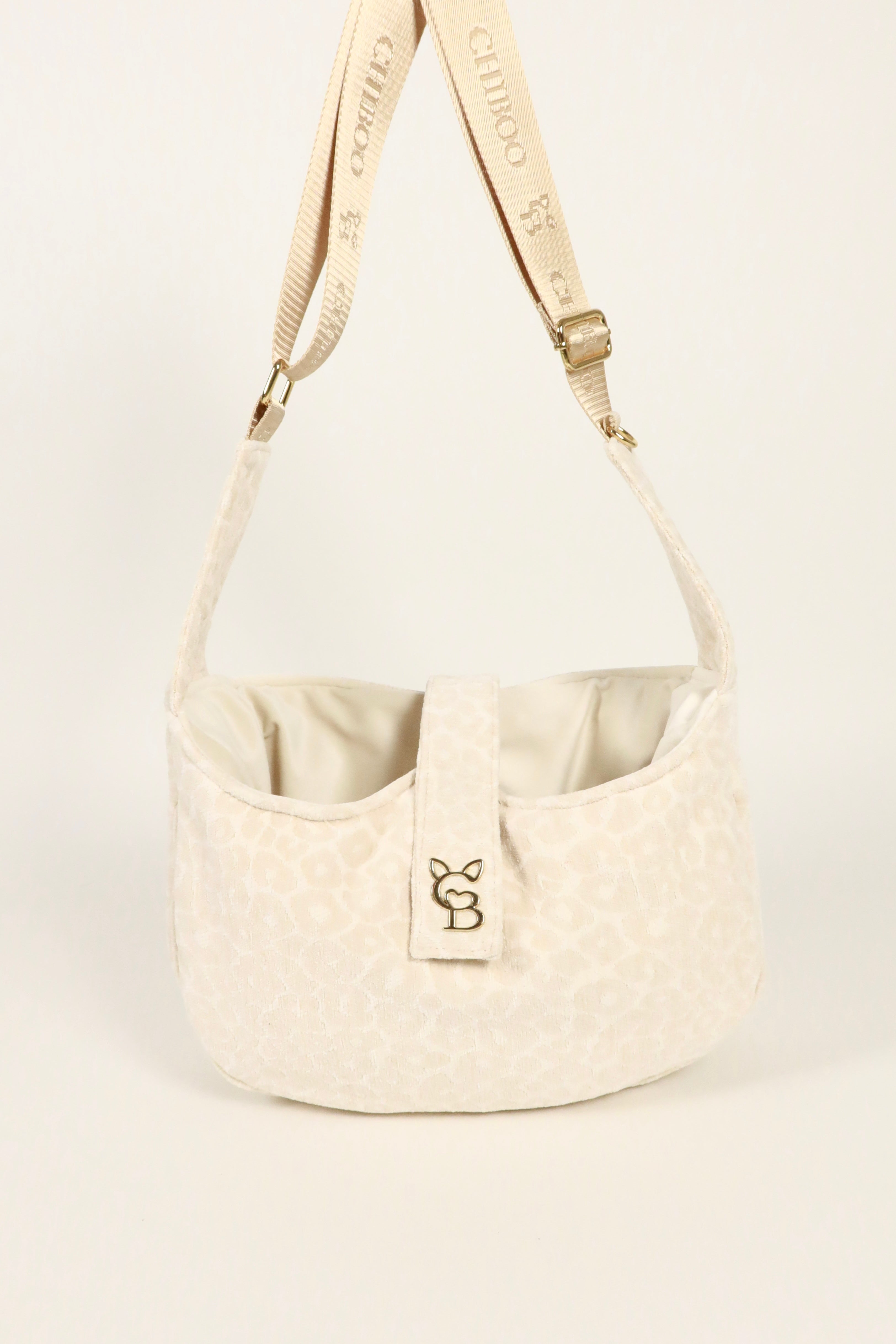Torba-nosidło dla psa Lori - Cream Leopard
