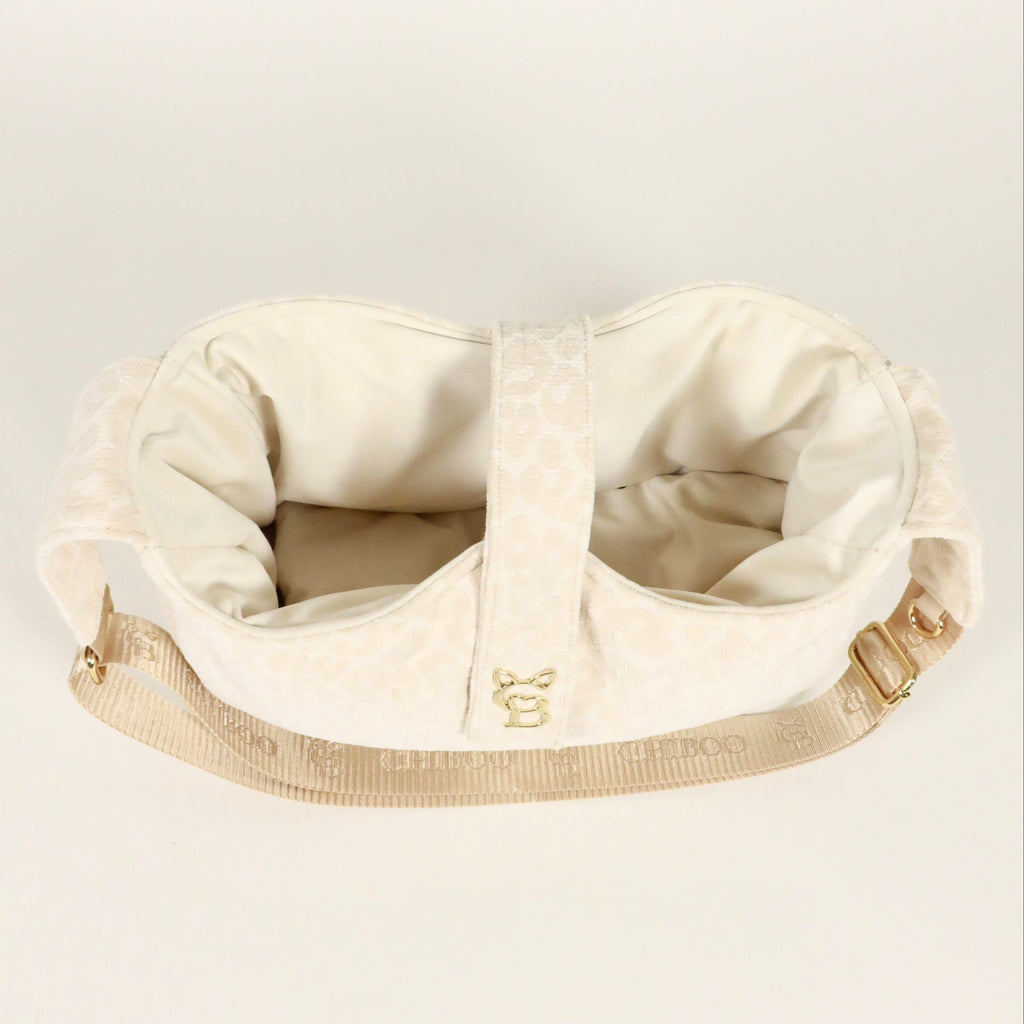 Torba-nosidło dla psa Lori - Cream Leopard