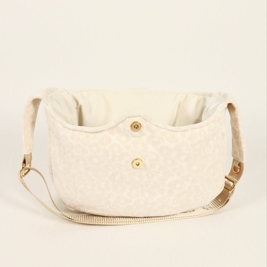 Torba-nosidło dla psa Lori - Cream Leopard