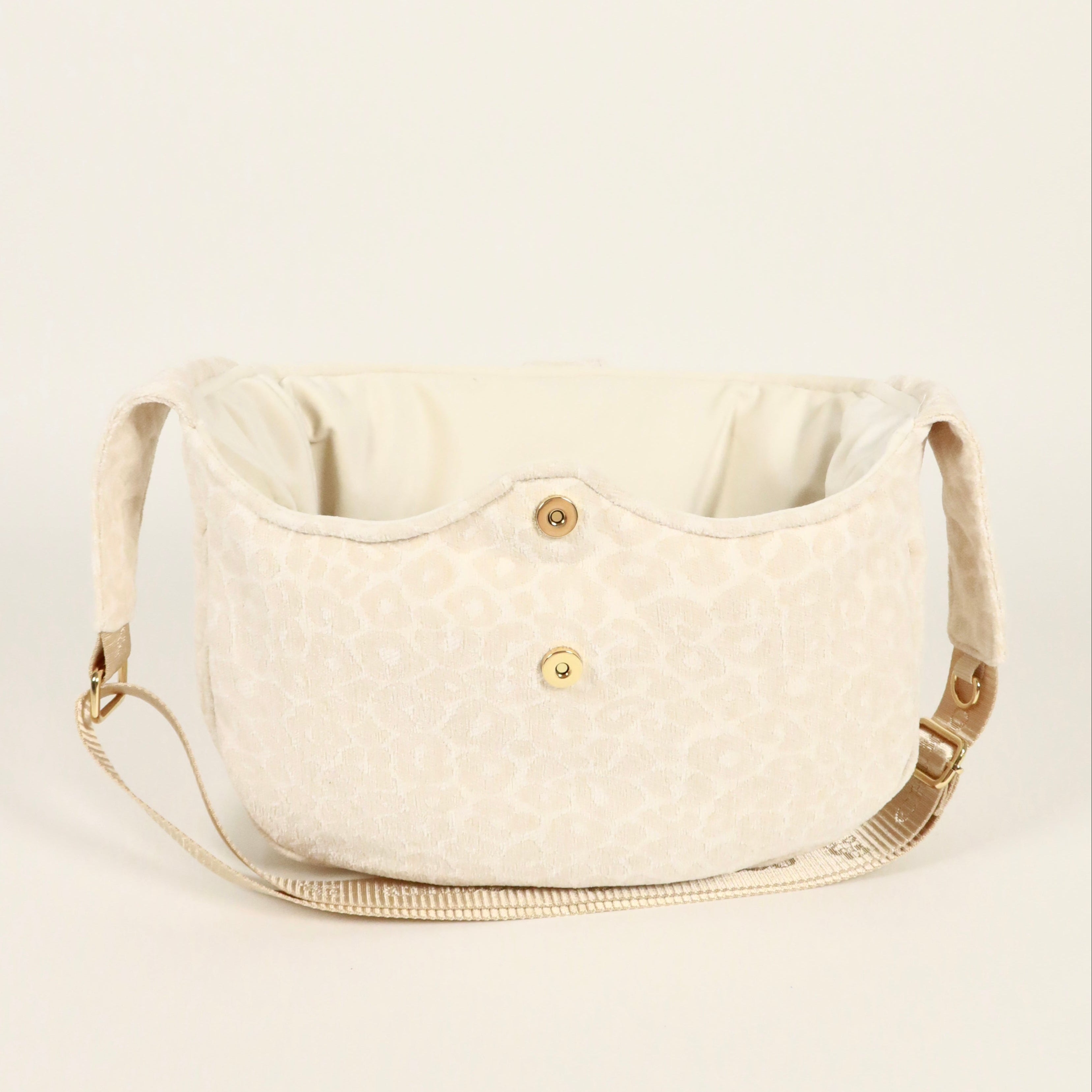 Torba-nosidło dla psa Lori - Cream Leopard