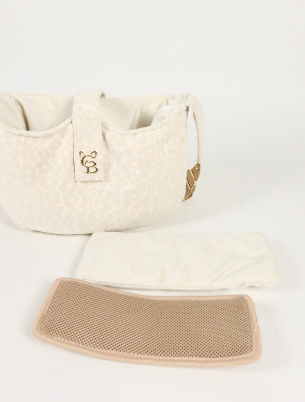 Torba-nosidło dla psa Lori - Cream Leopard