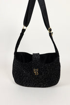 Dog carrier bag - Midnight Leopard