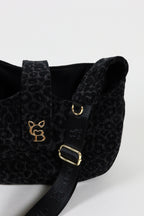 Dog carrier bag - Midnight Leopard