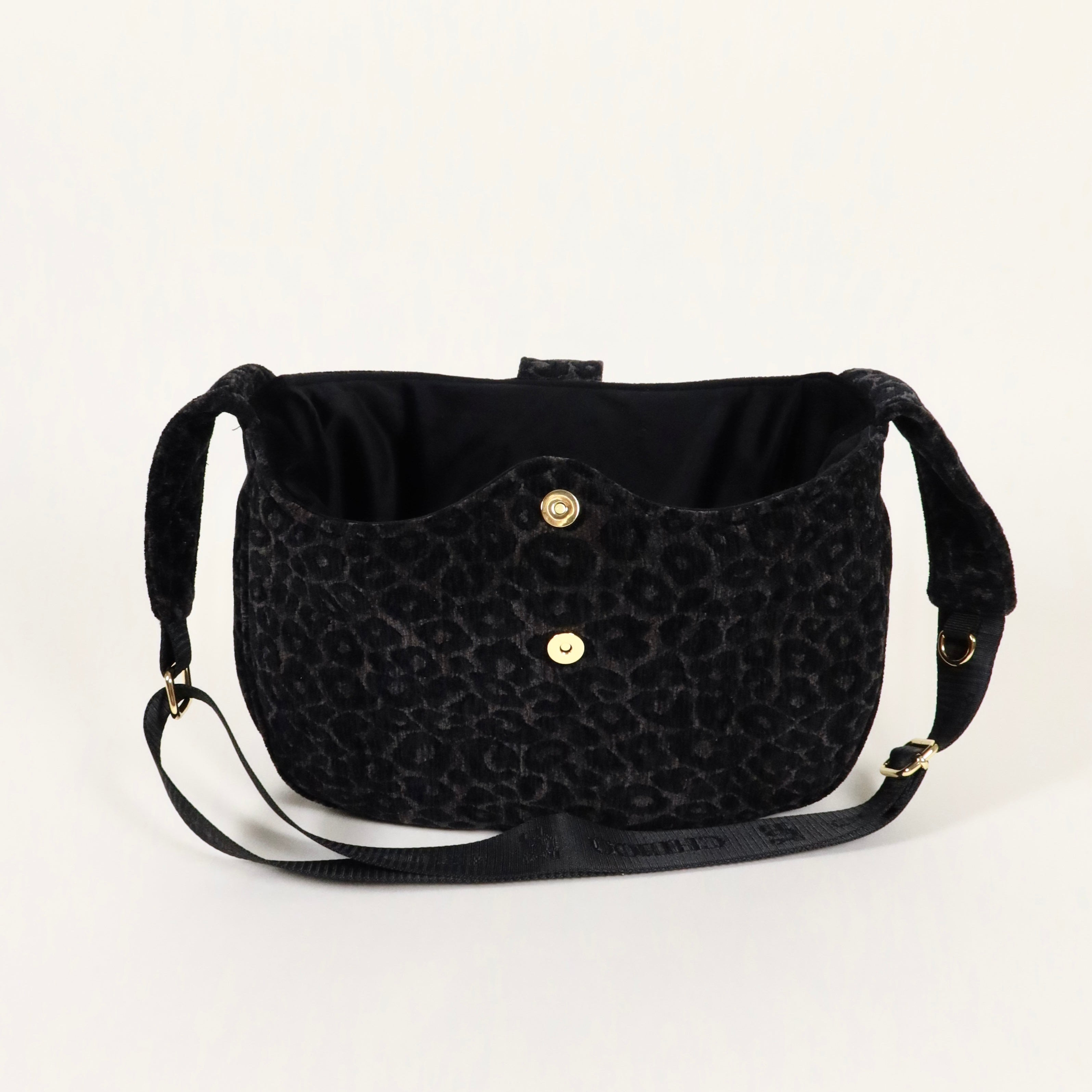 Dog carrier bag - Midnight Leopard
