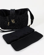 Dog carrier bag - Midnight Leopard