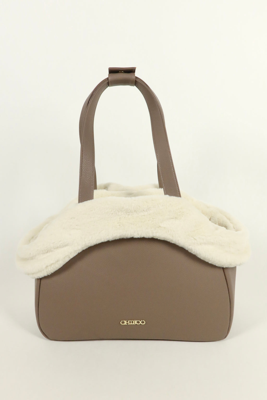 Mirel Smooth Set - Reisetasche für Hunde Latte + 1 herausnehmbares, wendbares Innenfutter