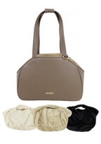Mirel Smooth Set - Reisetasche für Hunde Latte + 1 herausnehmbares, wendbares Innenfutter