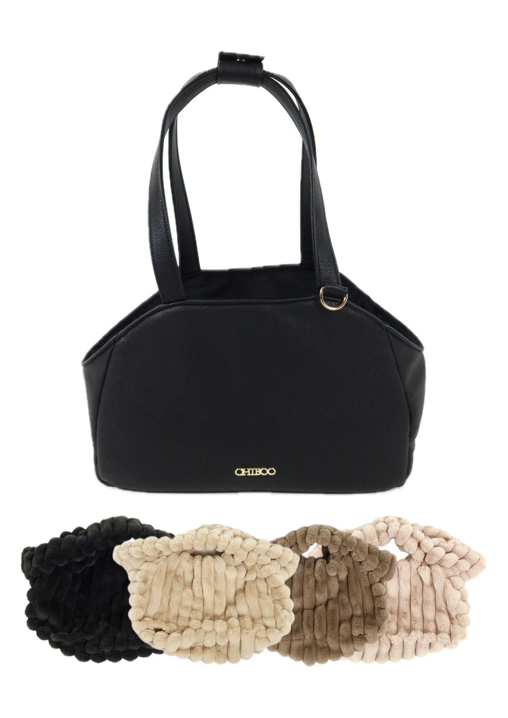 Zestaw Mirel Striped - torba podróżna dla psa Midnight + 1 wyciągane, dwustronne wnętrze