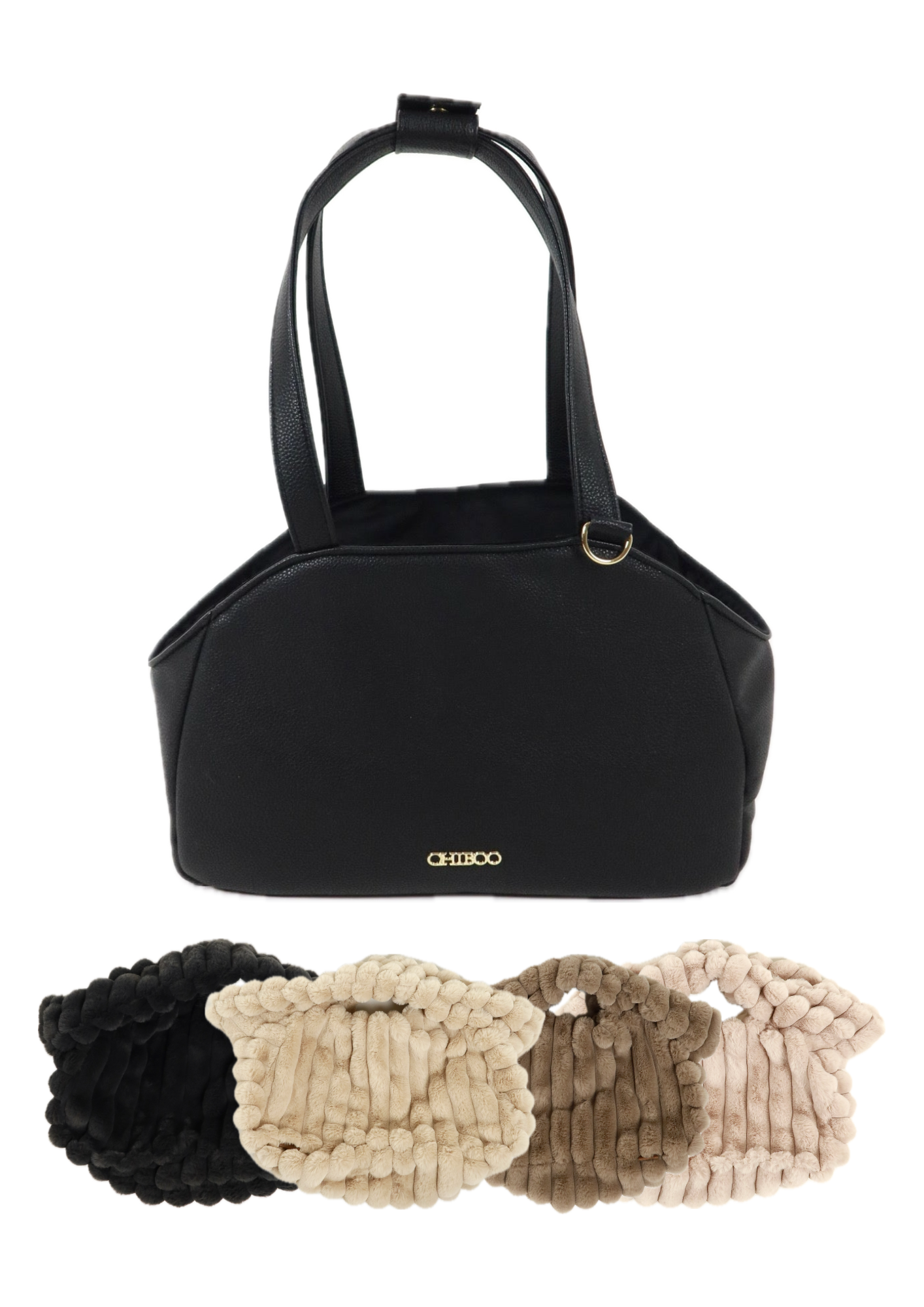 Zestaw Mirel Striped - torba podróżna dla psa Midnight + 1 wyciągane, dwustronne wnętrze