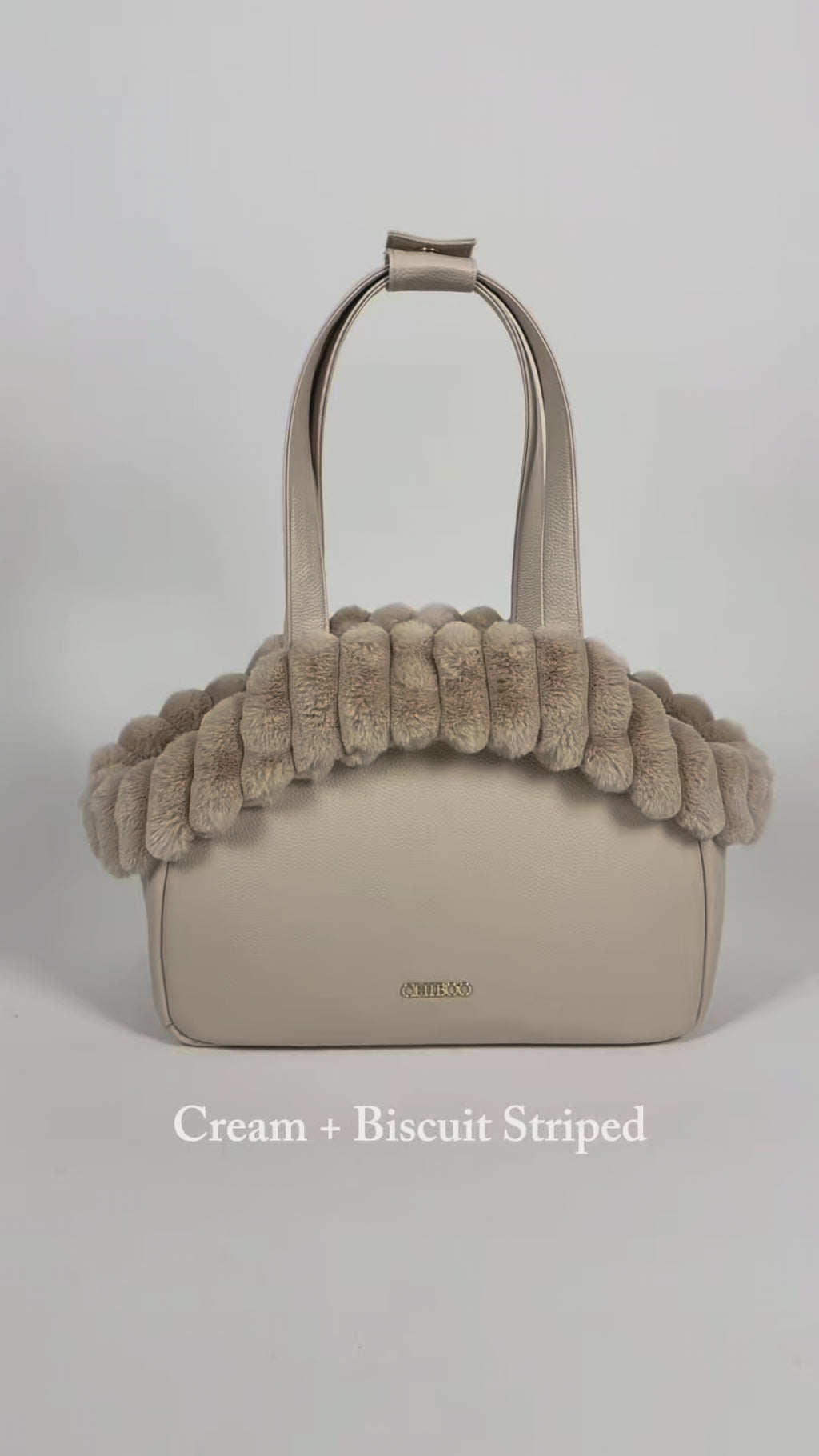 Zestaw Mirel Smooth - torba podróżna dla psa Cream + 1 wyciągane, dwustronne wnętrze