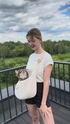 Torba-nosidło dla psa Lori - Cream Leopard