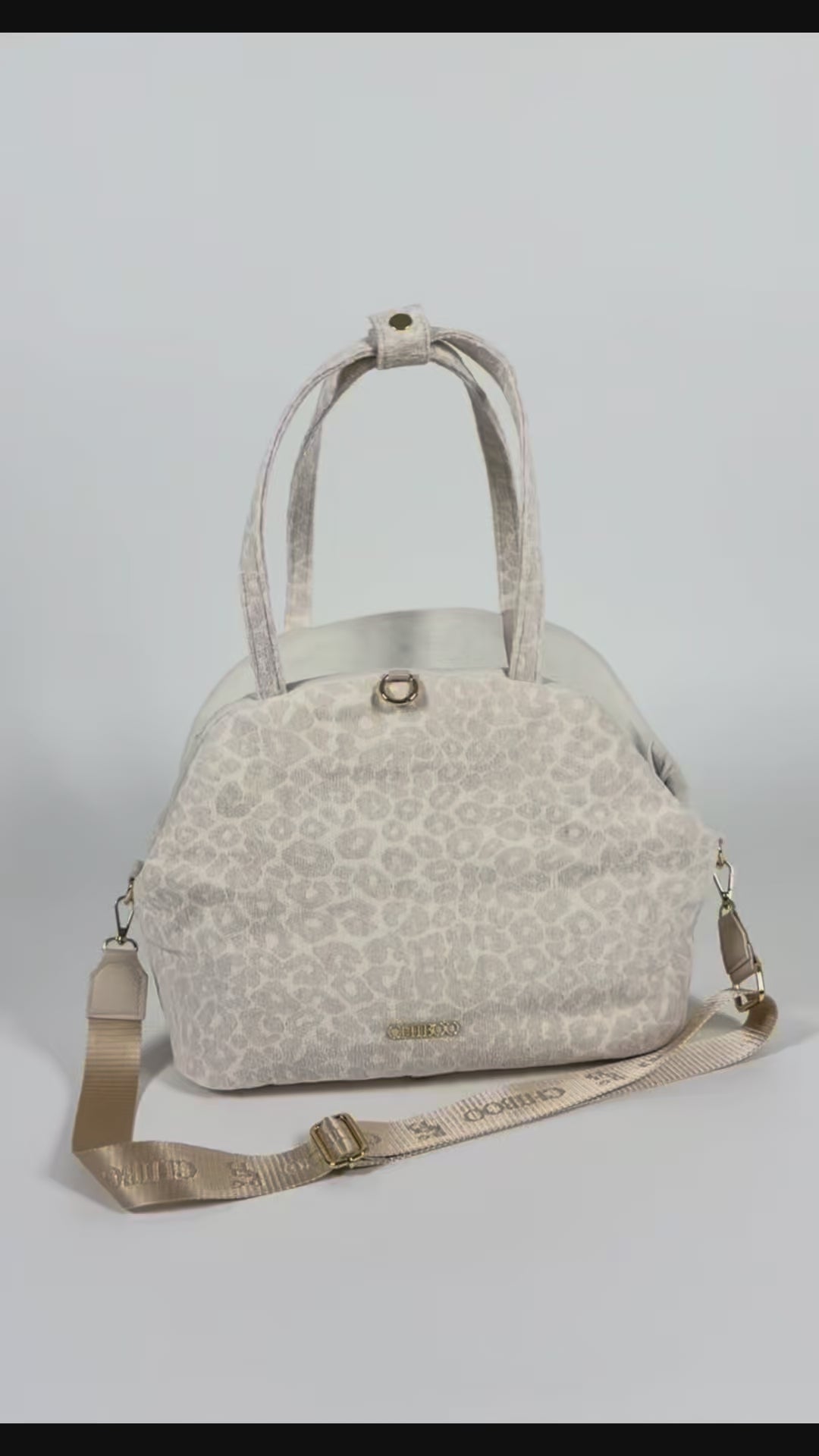 Borsa da viaggio per cane Lori - Cream Leopard
