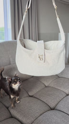 Dog carrier bag - Midnight Leopard