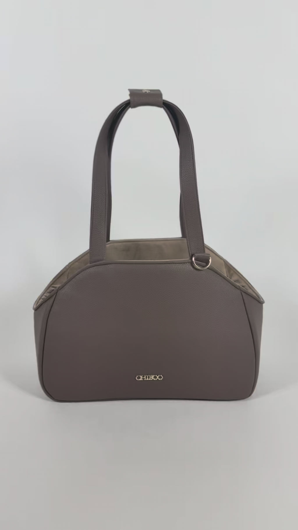 Mirel Smooth Set - Reisetasche für Hunde Latte + 1 herausnehmbares, wendbares Innenfutter