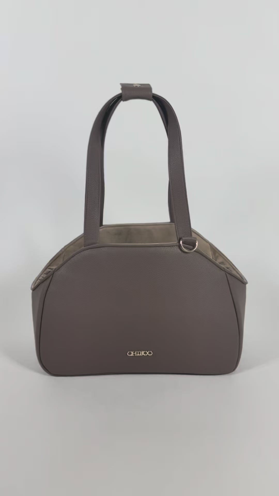 Mirel Smooth Set - Reisetasche für Hunde Latte + 1 herausnehmbares, wendbares Innenfutter