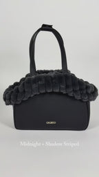 Zestaw Mirel Striped - torba podróżna dla psa Midnight + 1 wyciągane, dwustronne wnętrze