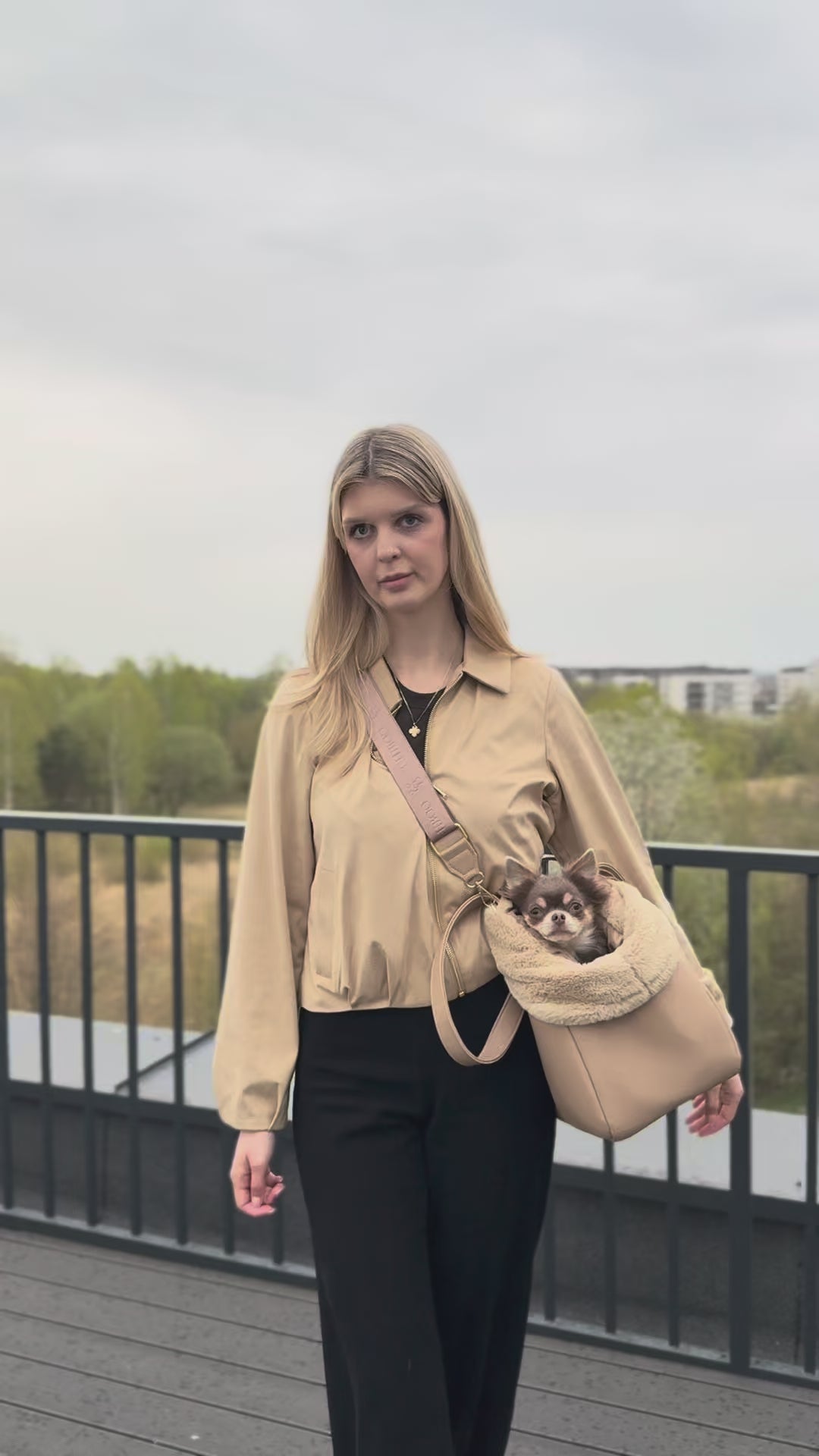 Zestaw Mirel Smooth - torba podróżna dla psa Midnight + 1 wyciągane, dwustronne wnętrze